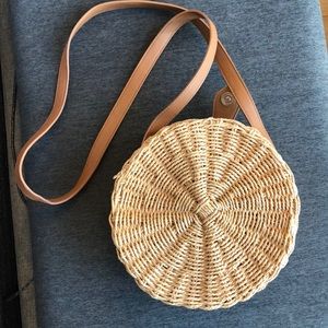 Woven basket TopShop crossbody purse